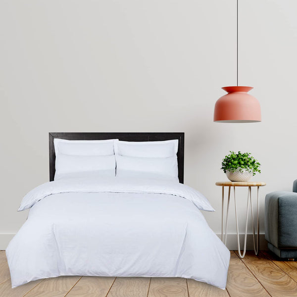 DTEX HOMES Duvet Cover Set 100% Pure Cotton Hotel Quality 800 Thread Count Duvet Set with Pillowcases Easy Care and Super Soft Luxury Bedding Super