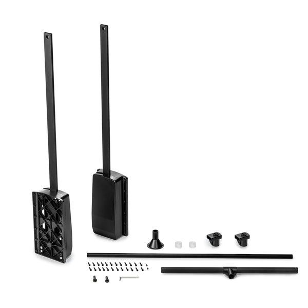 Emuca -Hang pull down wardrobe rail lift, adjustable width 23,6-32,6 inch (600-830mm), black