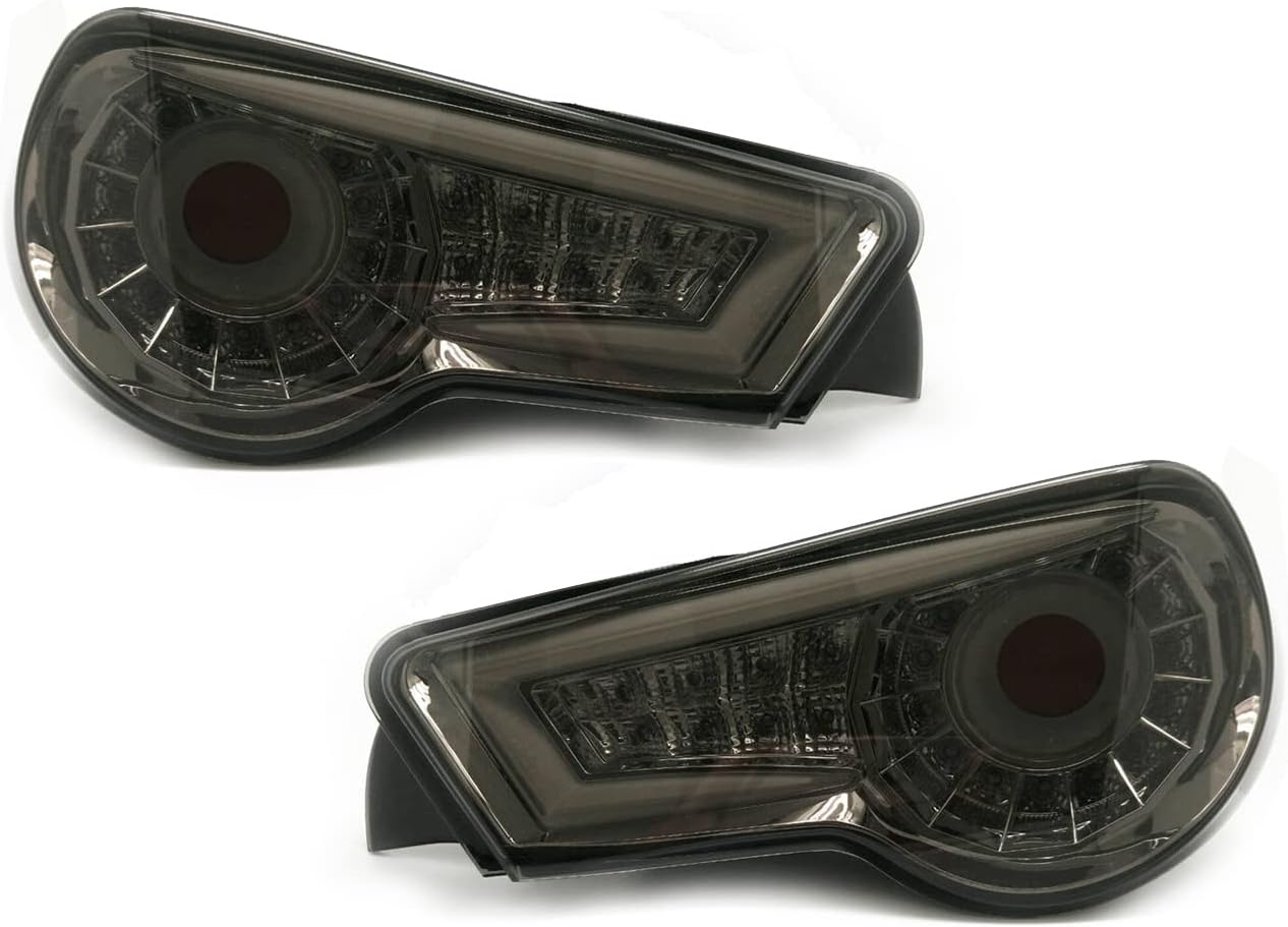 GAZOZ PERFORMANCE LED Black Smoke Tail Rear Light Lamp compatible with GT86 Scion FRS FR-S BRZ