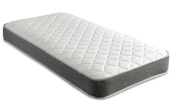 Extreme Comfort Hybrid Grey Essentials Mattress | 2ft6 Shorty (75cm x 175cm) | Memory Foam & Bonnell Spring | Plush Feel | Cooltouch Plus Sleep