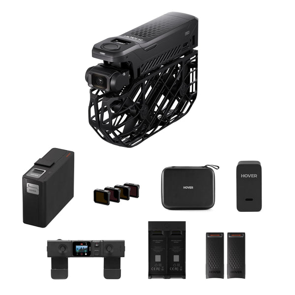 HOVERAir X1 PROMAX 8K Action Flying Camera, Foldable Drone with Camera with 26Mph Follow Speed, 10+ Fully Automatic Flight Modes, Fly Anywhere with OmniTerrain, SmoothCapture 2.0(Skiing Combo)