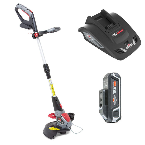 Sprint 18V Lithium-Ion Grass Trimmer Kit 18GTK , Powered by Briggs & Stratton, 30cm Cutting Width, Including 2.5Ah Battery and Charger, 5 Years Warranty