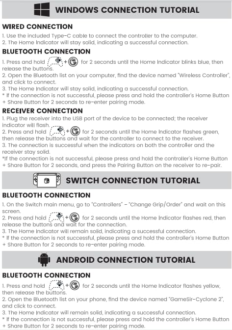 GameSir Cyclone 2 Wireless Controller - 1000Hz Polling Rate, TMR Joysticks, Hall/Micro 2-in-1 Triggers for PC/Switch/Android/iOS, PC Gaming Controller with Charging Dock(White)