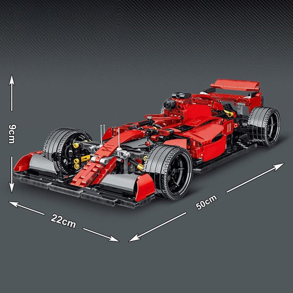 Auspcers Technology Racing Car Building Kit - 1100pcs Formula F1 Model 1:10 Creative Construction Set