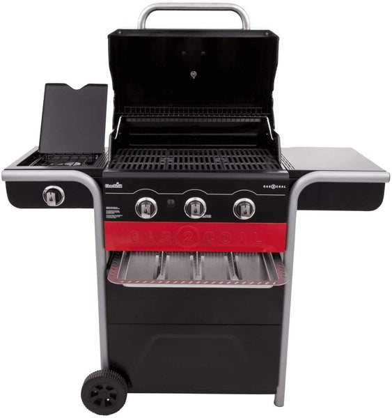 Char-Broil Gas2Coal 440 Hybrid Grill Gas Barbecue, Black