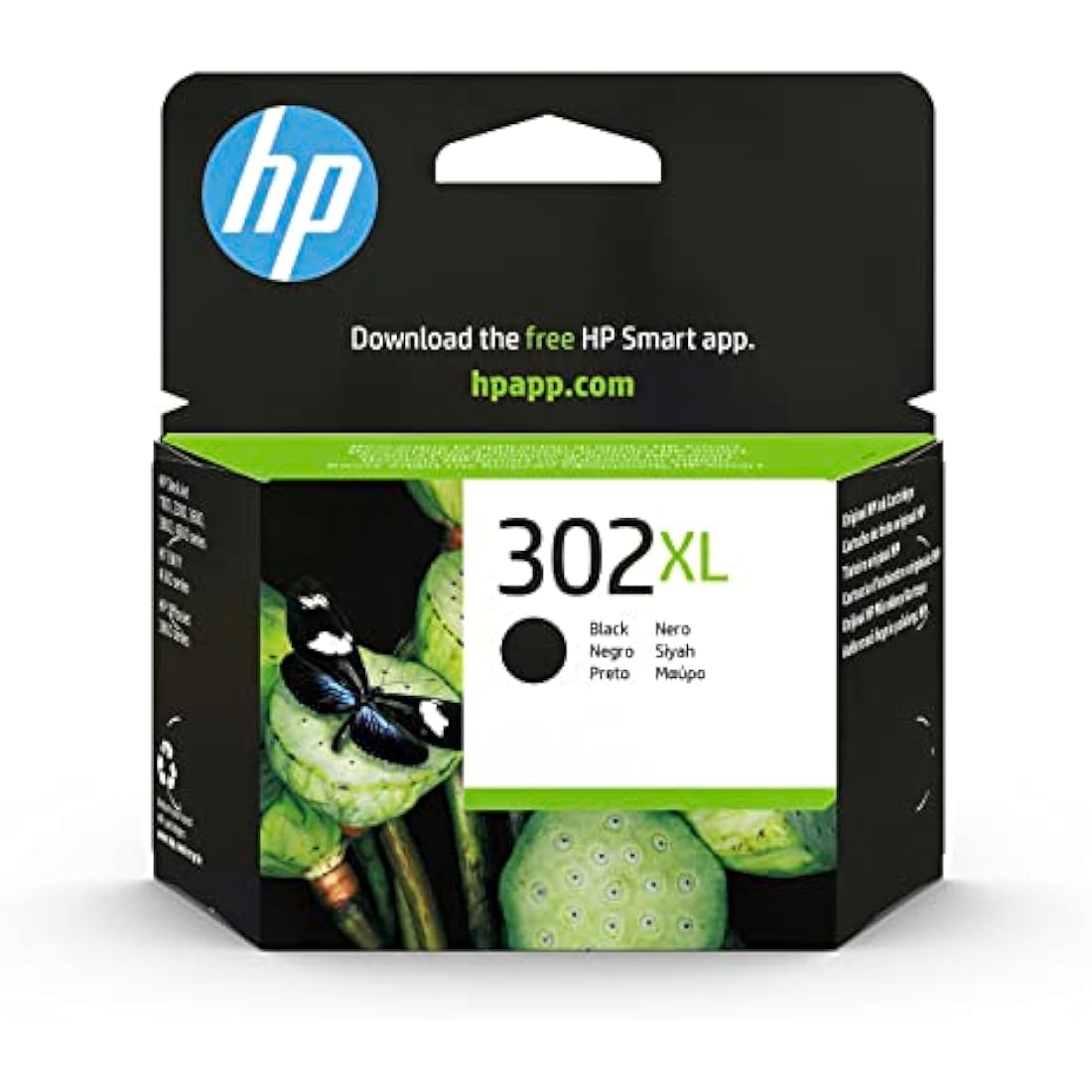 HP F6U68AE 302XL High Yield Original Ink Cartridge, Black, Single Pack