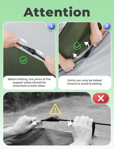 Gysrevi Camping Tent, 3 Man Instant Pop Up Tent Waterproof, Large Double Layer Automatic Dome Tent, Outdoor Backpacking Tents for Camping