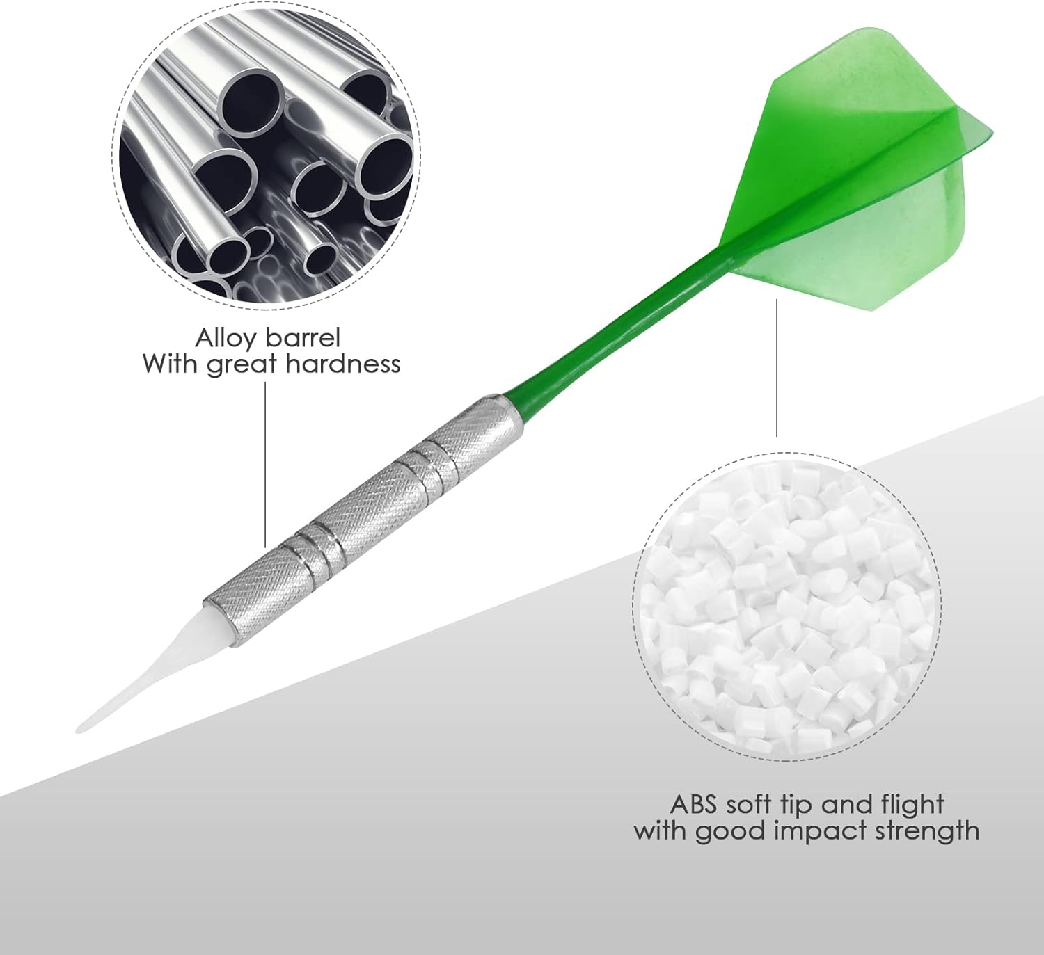 GYMAX Electronic Dart Board Set, Professional Hanging Dartboard with 12 Soft Tip Darts, Cabinet and LED Display, Aileron Target Dartboards for Kids Adults