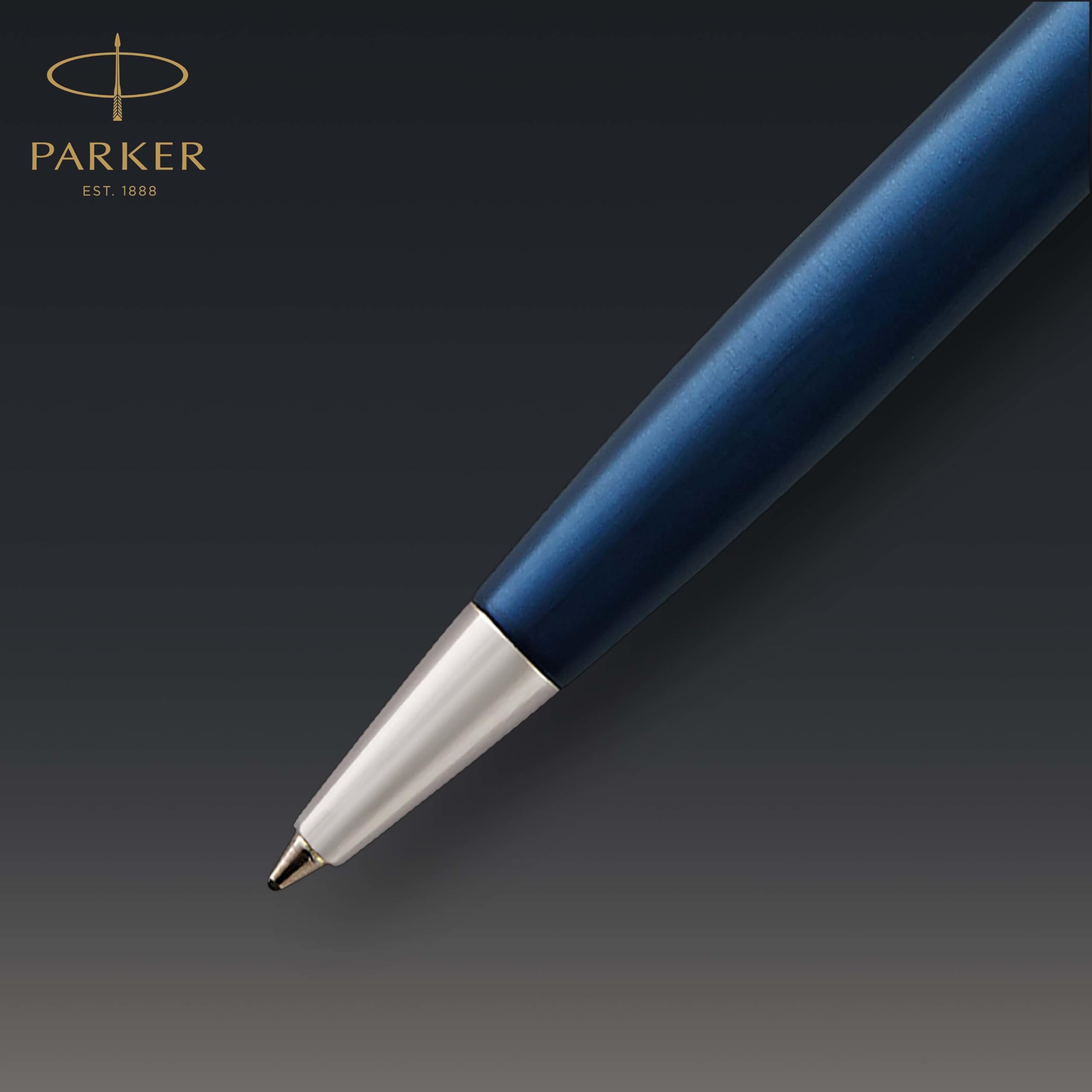 Parker Sonnet Ballpoint Pen | Stainless Steel with Gold Trim | Medium Point | Handwriting Pens & Stationery Supplies | Black Ink | Gift Box