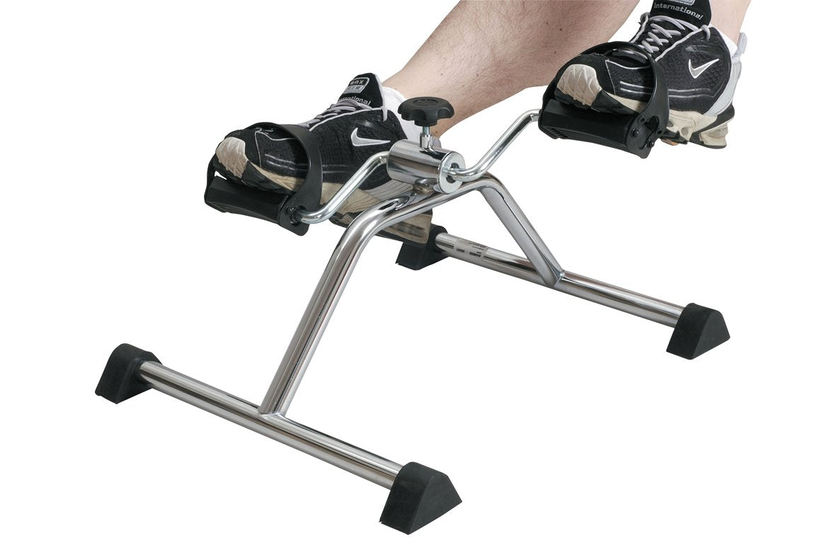 Pedal Exerciser, Mini Exercise Bike, Portable Indoor Fitness, Arm and Leg Exerciser, Work Out and Rehabilitation, Sturdy Exerciser with Adjustable