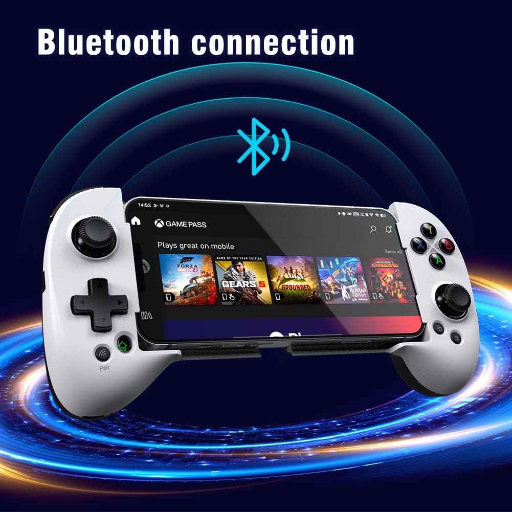 ShanWan Mobile Gaming Controller for Android/iOS, Phone controller for iPhone15, Bluetooth connection, PS Remote Gaming Xbox Cloud Steam Link GeForce NOW MFi Apple Arcade Gaming