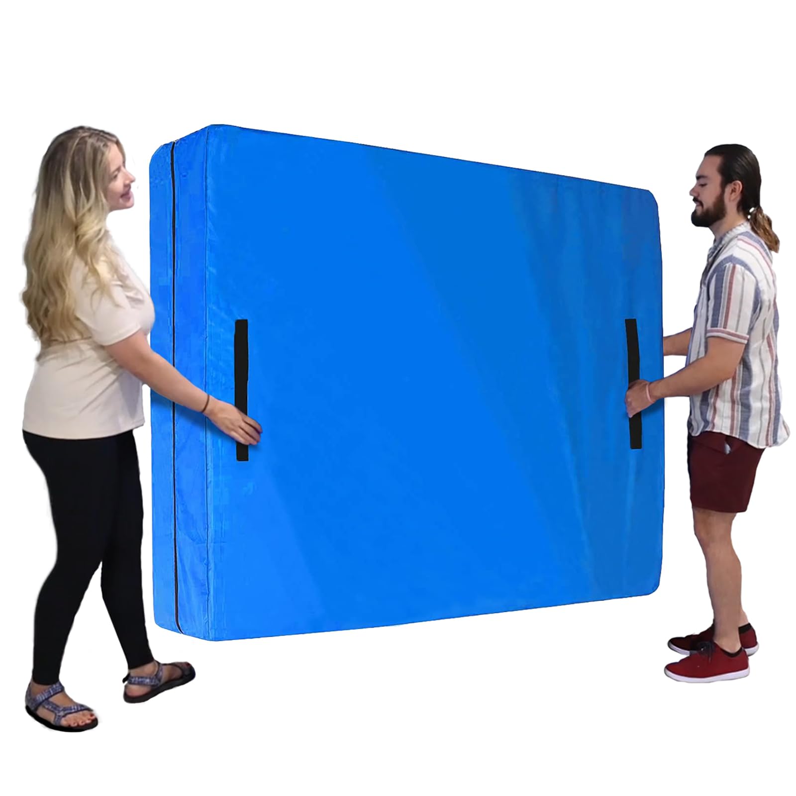 Aqiruk Mattress Cover for Moving and Storage- (King Size)- with Handles Reusable Waterproof Extra Thick Moving Mattress Bags with Strong Zipper, Heavy