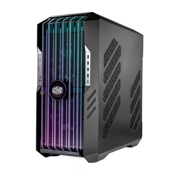 Cooler Master HAF 700 PC Case - Full-Tower, E-ATX Compatible, 5 x Pre-Installed Fans, Rotatable Radiator Bracket, TG Side Panel, Tool-Free Design, ARGB Controller Included