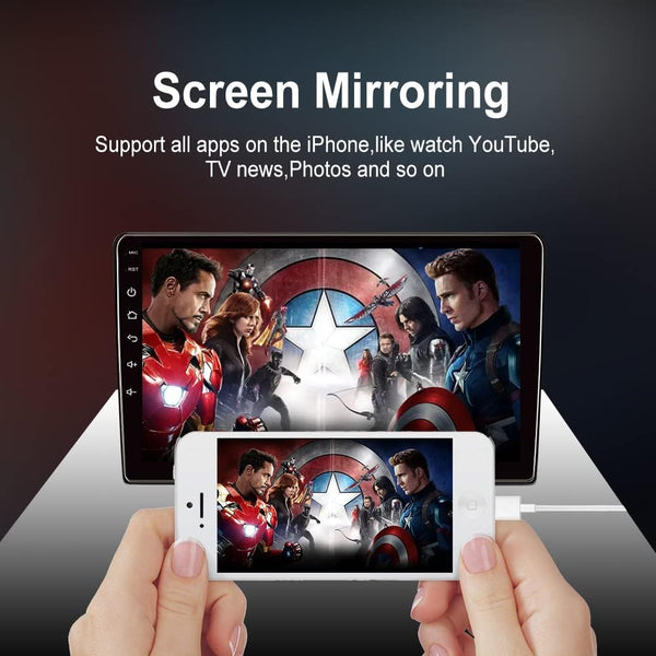 Carlinkit Wired CarPlay/ Android Auto Adapter for Radio Car, Need to install Autokit APK in the Car Radio, Support MirrorScreen/Online Upgrade, Black