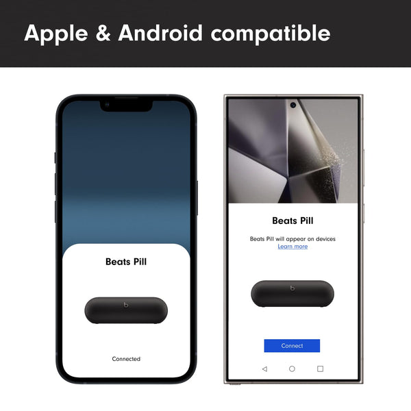 Beats Pill (Latest release)-Portable Bluetooth Speaker, Up to 24H Battery Life, Water Resistant, Bluetooth, Apple & Android Compatible, Seriously loud sound for home, outdoor & travel- Matte Black