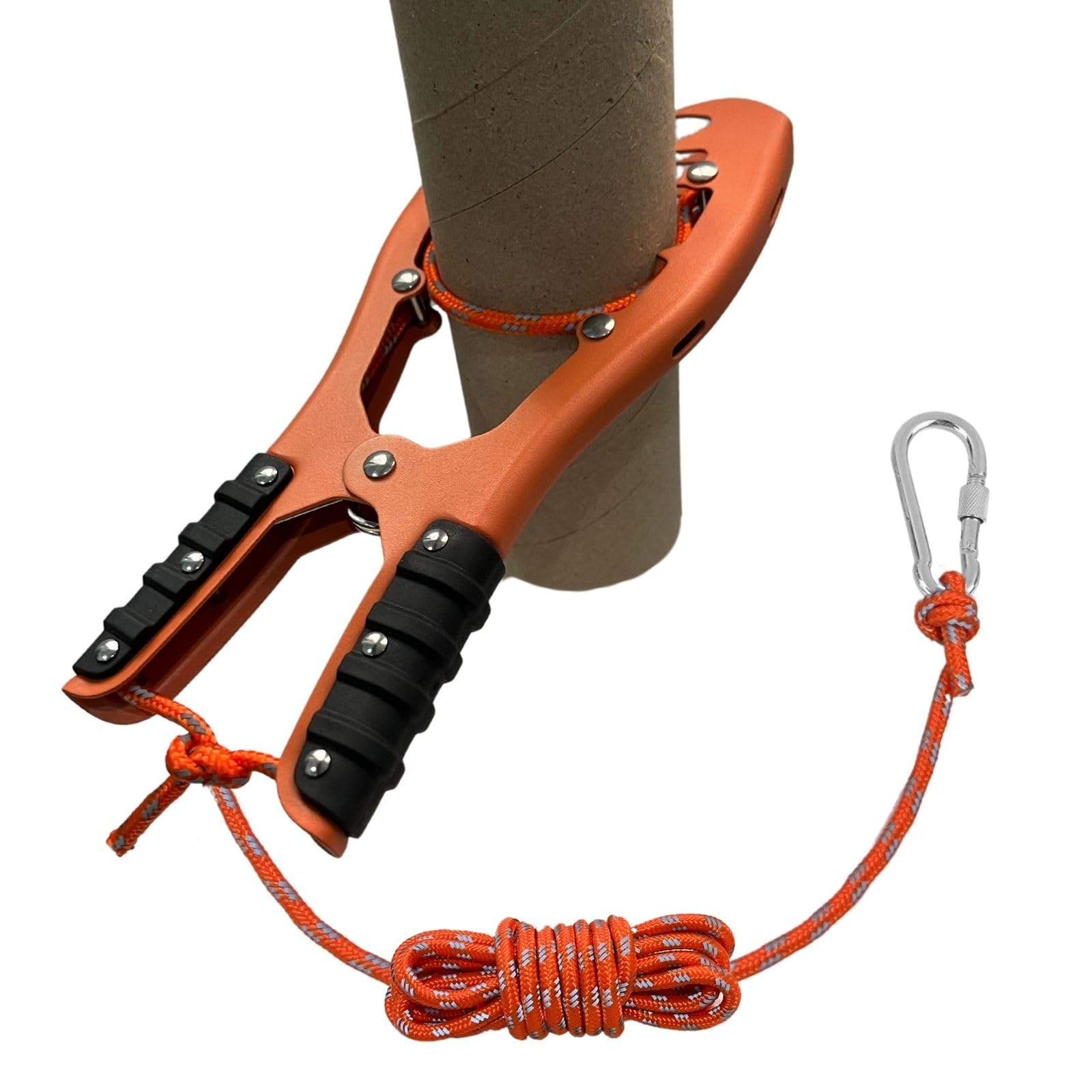 BeGrit Kayak Anchor Gripper Boat Anchor Grip Portable Anchor Mount Stainless Steel Self Locking Brush Clamp Anchor Brush Gripper with 20ft Reflective Paracord for Fishing Boating Camping