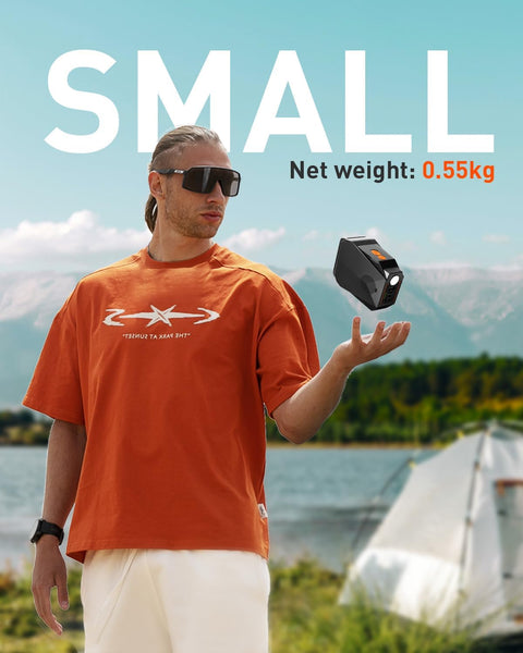 12V 4000mAh / 5V 10000mAh Portable Power Bank with DC Output, 12V Cigarette Lighter Socket, and DC 5.5×2.5mm Port for Car Refrigerators, Sup Pumps, LED Strips, and Other 12V DC Devices