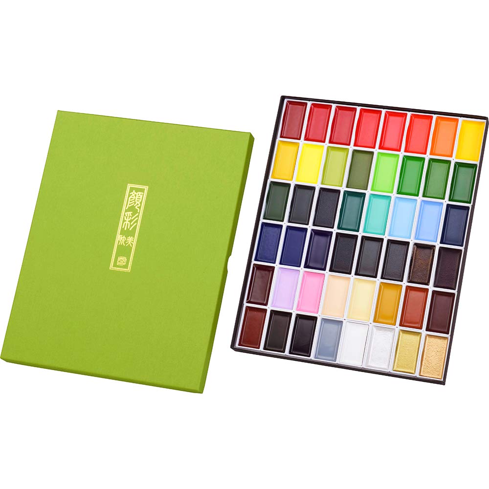 Kuretake ZIG GANSAI TAMBI watercolor set (48 colors set)