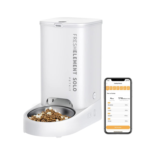 PETKIT Automatic Cat Feeder, 2.4GHz Auto Cat Feeder with App Control 3L, Low Food & Blockage Sensor, 304 Stainless Steel Bowl, Fresh Lock Technology,1-30 Meals/Day Anti-Clog Pet Feeder