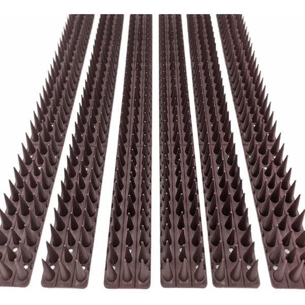 Wall & Fence Spikes - Security Spikes, Stop Climbing Over Walls and Fences, Ideal for Keeping Pigeons, Birds, Squirrels, Cats Away, Suitable for Fences, Balcony, Roofs - MultiPack 8X12