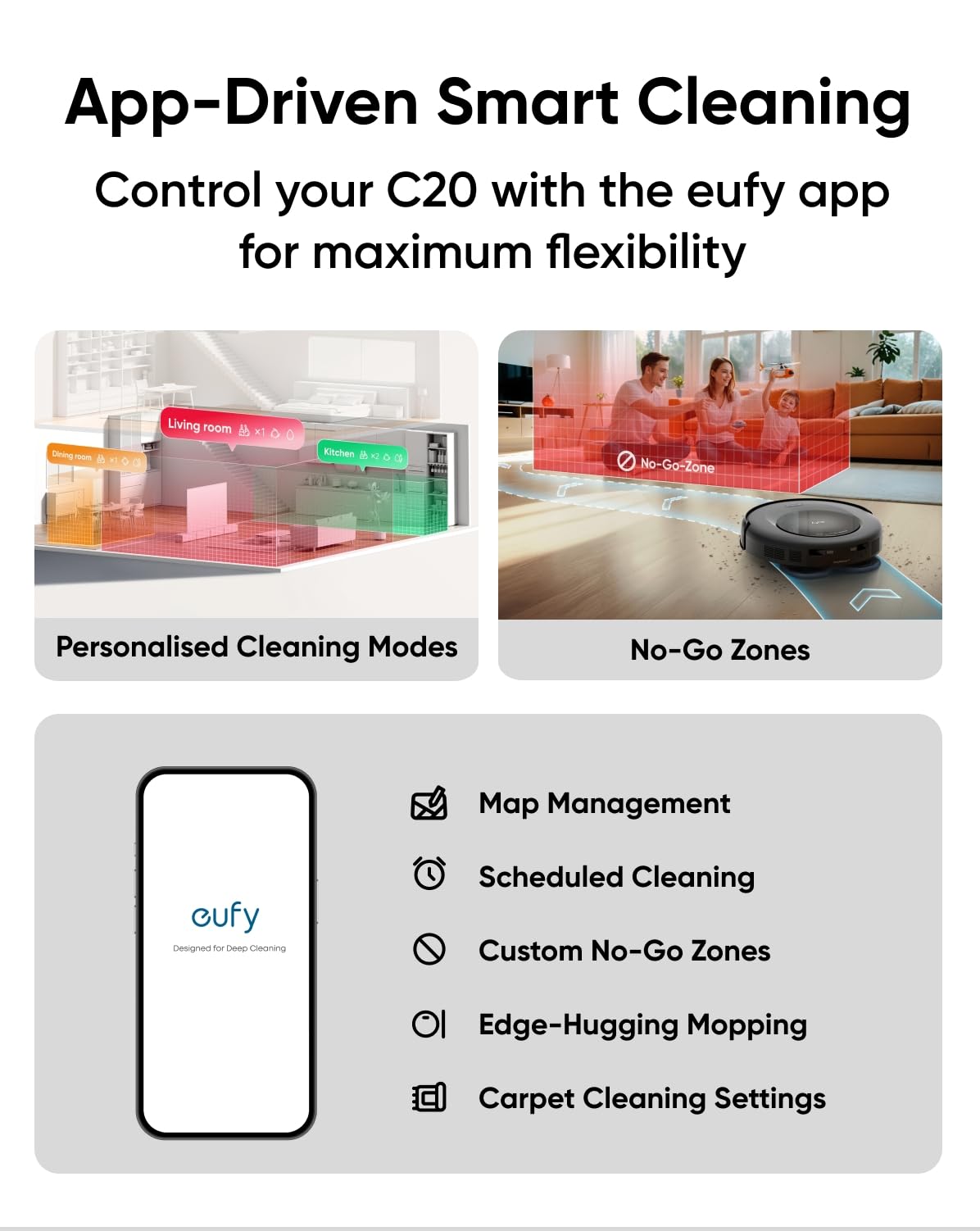 eufy Omni S1,Robot Vacuum Cleaner with Mop, Incredible Suction, All-in-One Station, Smart Obstacle Avoidance, Lift Mop, Wi-Fi, App, Alexa, Corner-to-Edge Deep Cleaning