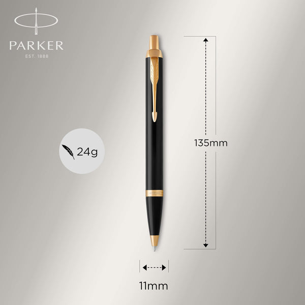 Parker IM Ballpoint Pen | Dark Espresso with Medium Point Blue Ink Refill | Gift Box