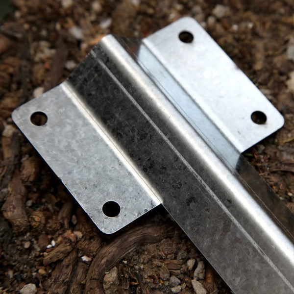 Pack of 10 Heavy Duty galvanised Steel Metal Fixing Peg Timber Corner Timber Railway Sleeper Bracket Driveway Path Edging