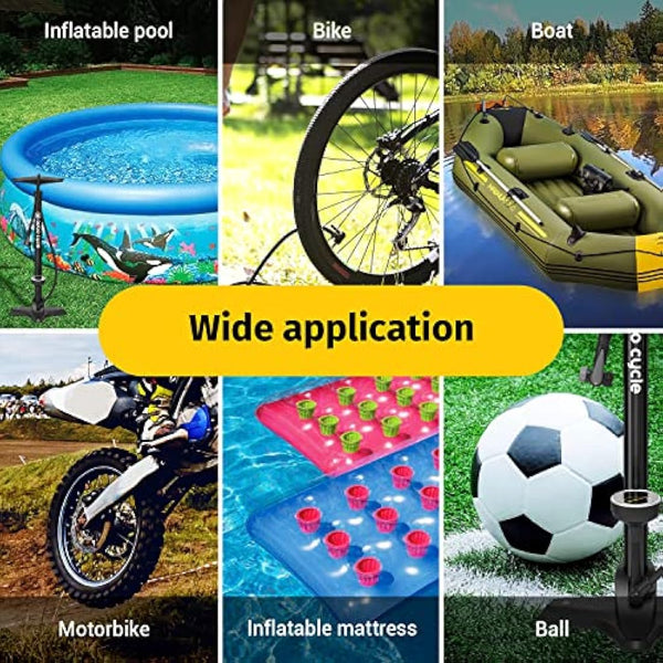 Optio Cycle Bike Pump With Pressure Gauge 160 PSI / 11 Bar Air Pump, Bicycle Pump For All Bikes | Cycle Pump, Bike Floor Pump For Presta and Schrader Valve | Bike Tyre Pump