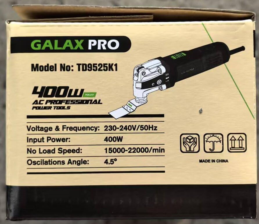 GALAX PRO Oscillating Tool, 400W Multifunction Tool,6 Variable Speed - Oscillating Vibration Angle 4 Degrees,Quick Change System with 30 PCS Accessories for Cutting, Sanding and Grinding