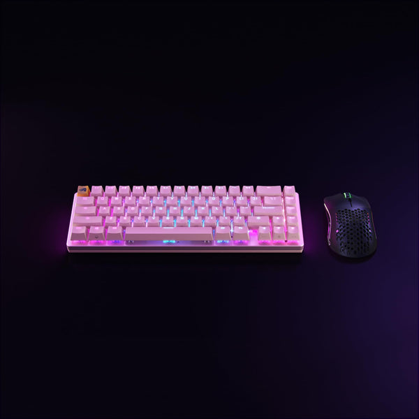 Glorious Gaming GMMK 2 Full Size (96%) - Mechanical Gaming Keyboard, Aluminium Frame, Customisable, Doubleshot Caps, Fox Switches, Per Key RGB, Full NKRO, English UK QWERTY Layout - Pink
