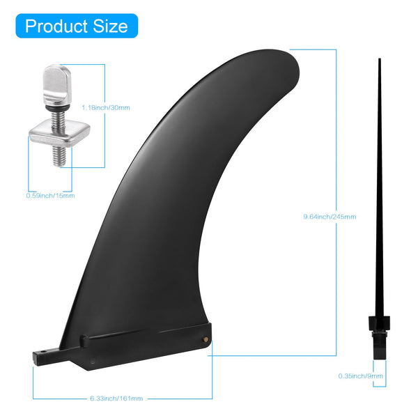 Zocipro Removable Universal SUP Fin, Nylon Safe Reinforced Surfboard Fins, Paddle Board Fins as SUP Fin Replacement Canoe Accessories for Longboard Surfboard, Inflatable Paddle Board, Foam Surfboard