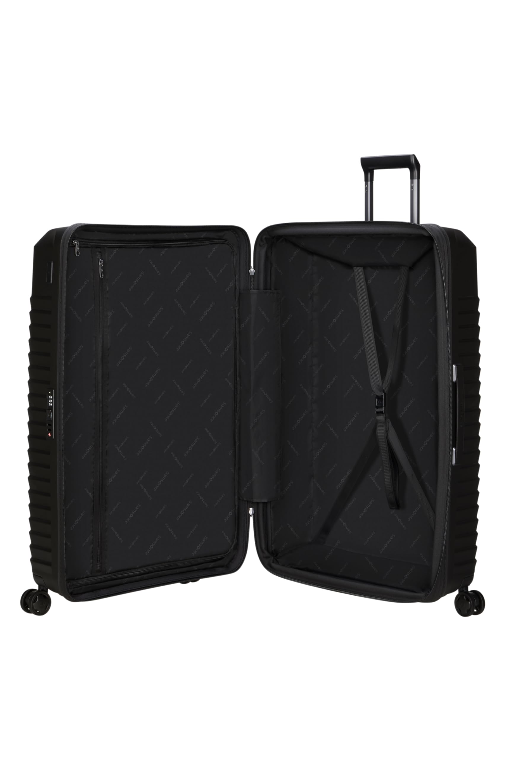 Samsonite Intuo - Spinner M, Expandable Suitcase, 69 cm, 79/87 l, Black (Black)