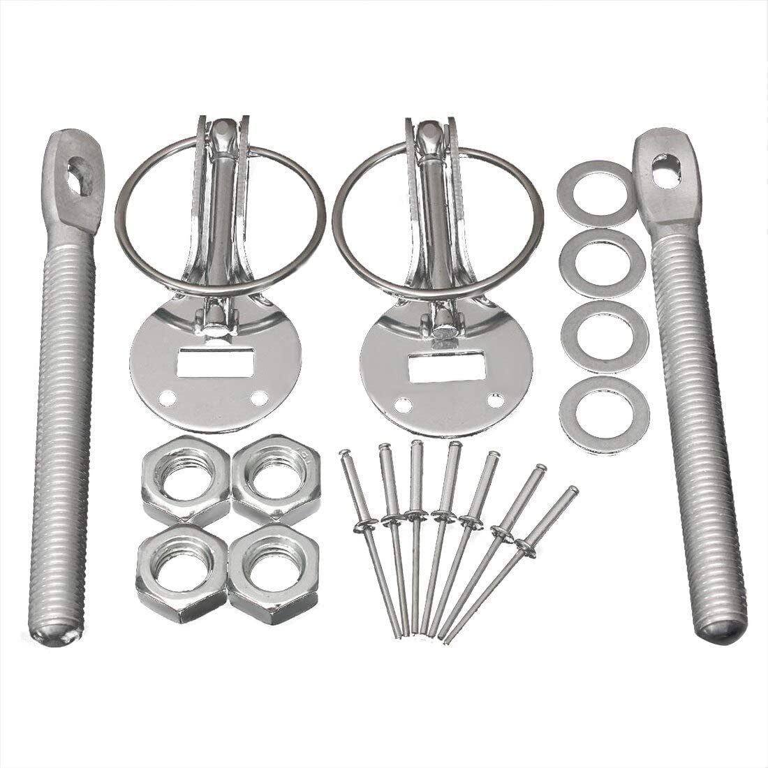 OCC MOTORSPORT BLACK KIT CLOSURE OF BONNET WITH SPRING