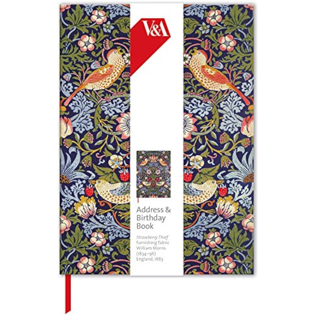 Address & Birthday Book - Strawberry Thief Design