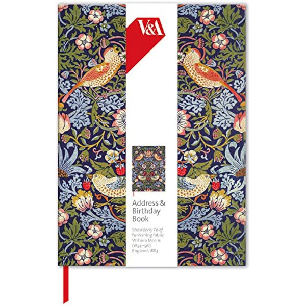 Address & Birthday Book - Strawberry Thief Design