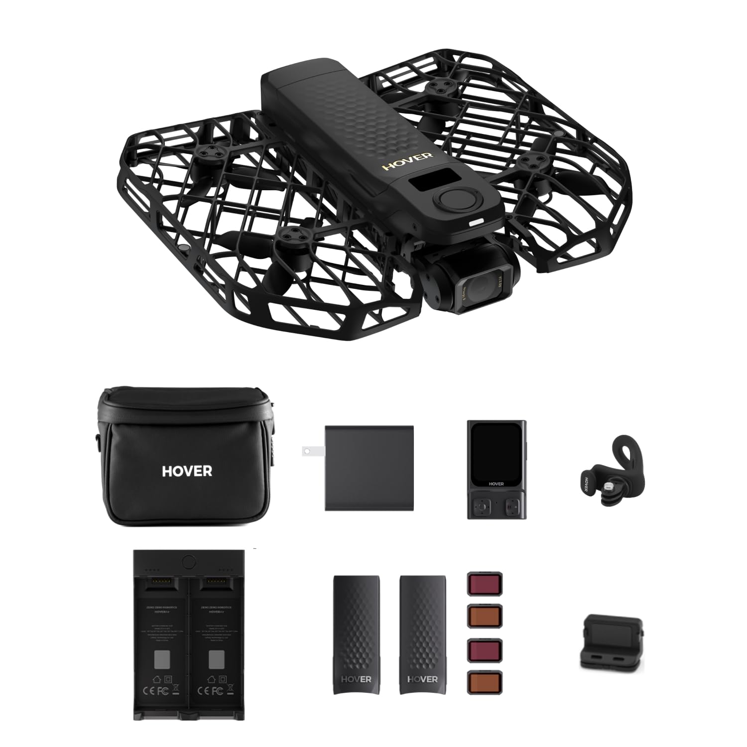 HOVERAir X1 PROMAX 8K Action Flying Camera, Foldable Drone with Camera with 26Mph Follow Speed, 10+ Fully Automatic Flight Modes, Fly Anywhere with OmniTerrain, SmoothCapture 2.0(Skiing Combo)