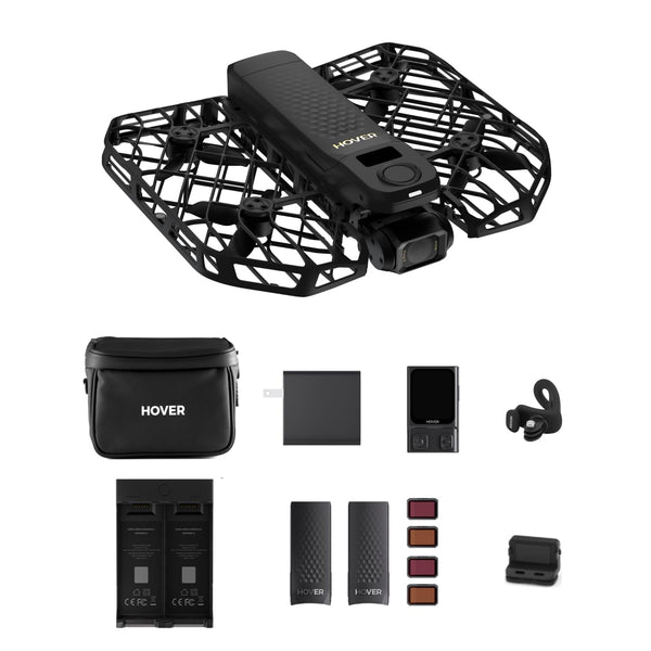 HOVERAir X1 PROMAX 8K Action Flying Camera, Foldable Drone with Camera with 26Mph Follow Speed, 10+ Fully Automatic Flight Modes, Fly Anywhere with OmniTerrain, SmoothCapture 2.0(Skiing Combo)