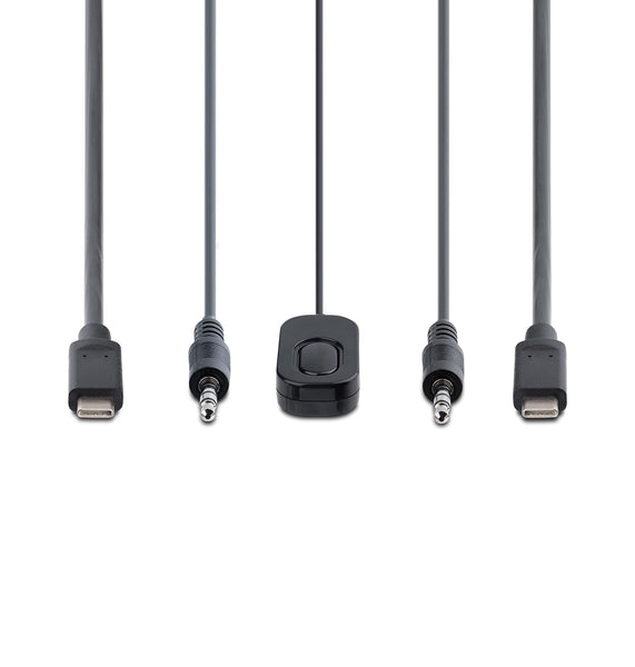 StarTech.com 2-Port Dual-Monitor DisplayPort Cable KVM Switch, 4K 60Hz, Compact KVM with 5ft/1.5m USB-A/DisplayPort/Audio Integrated Cables, Bus Powered, Remote/Hotkey Switching (C2-DD46-UA2-CBL-KVM)