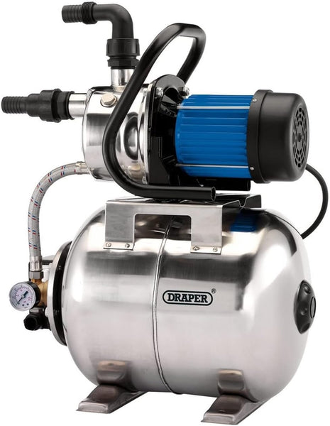 Draper 98915 Stainless Steel Booster Pump (800W), Silver