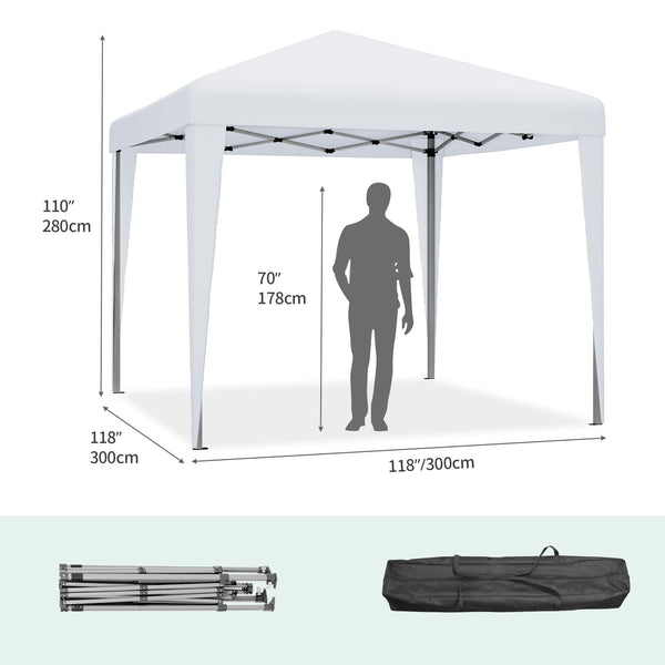 YITAHOME 3x3Meter Instant Heavy Duty Pop Up Gazebo, Folding Garden Camping Party Tent Canopy Marquee with Roller Bag
