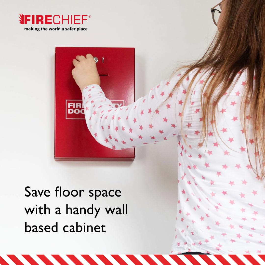 Firechief DHS2 Document Holder with Latch, Red