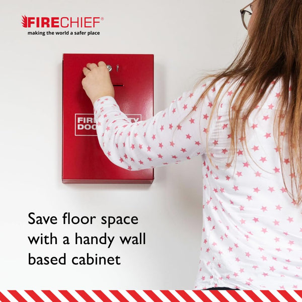 Firechief DHS2 Document Holder with Latch, Red