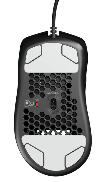 Glorious Gaming Model D Wired Gaming Mouse - 68g Superlight Honeycomb Design, RGB, Ergonomic, Pixart 3360 Sensor, Omron Switches, PTFE Feet, 6 Buttons - Glossy Black
