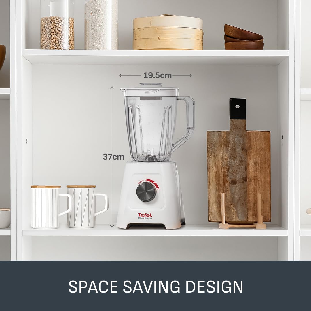 Tefal Blend Up Powerful Mini Blender, Quiet Mode, 8 Auto Programmes, Auto Cleaning Programme, 2 Durable Bottles 0.7L & 0.4L, Smoothies, Protein Shakes, Cocktails, Ice Crush, Hummus, 6 Blades BL19H4G0