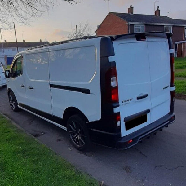 Oneway Set Wheel Arch Trims compatible with Renault Trafic 2014- & Opel Vivaro 2014-2018 (Long wheel base) - Gloss black