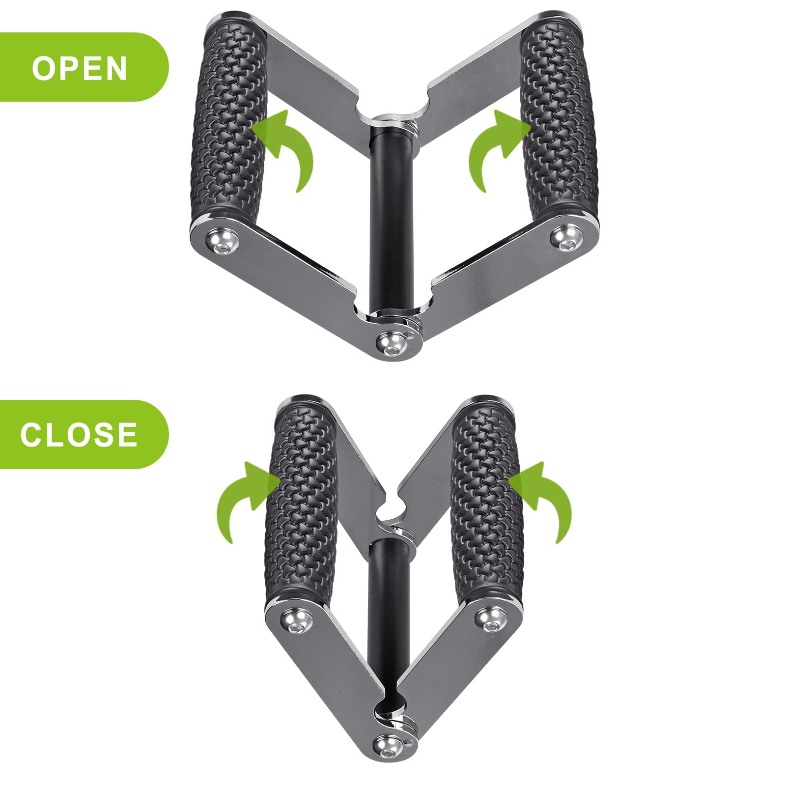 SELEWARE V Bar Landmine Handle Attachment, Solid Landmine Double D Handle T Row Attachment With Non-Slip Rubber Handle, Fits Olympic Bars Strength