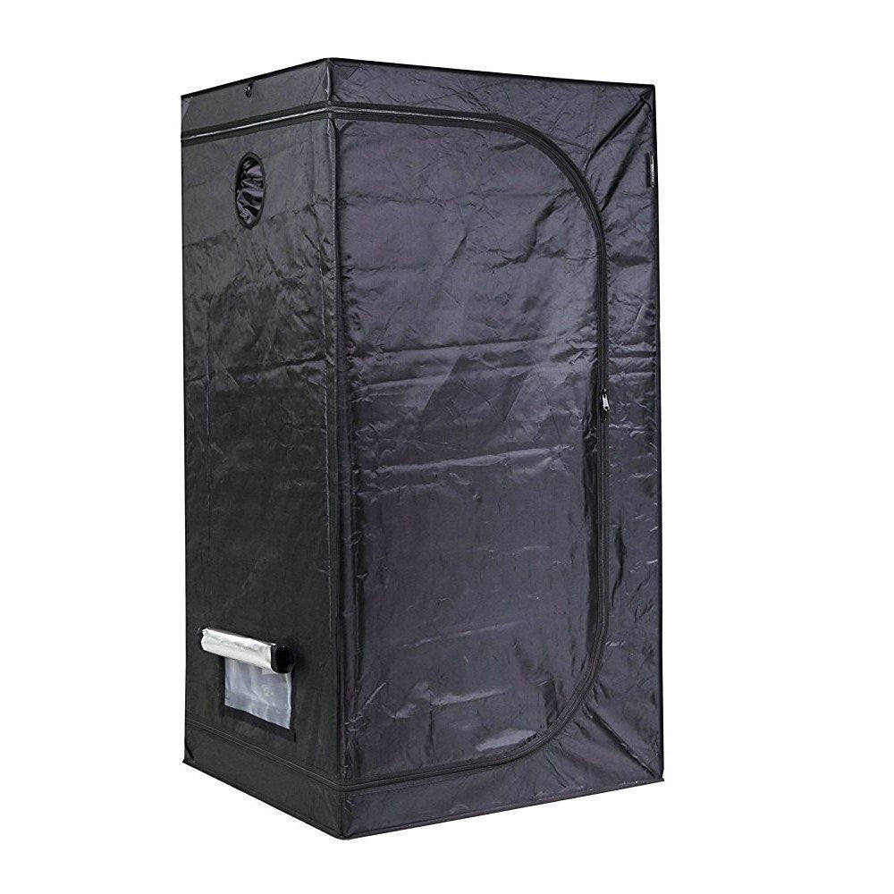 iPower 32"x32"x63" Hydroponic Water-Resistant Grow Tent with Removable Floor Tray for Indoor Seedling Plant Growing