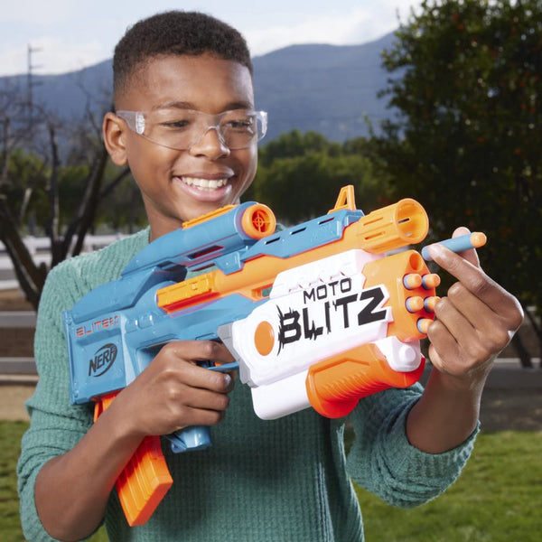 Nerf Elite 2.0 Double Punch Motorised Dart Blaster Toy For Kids | Rapid Alternating Barrels | with 50 Elite Foam Darts | Double Clip Blasting | Outdoor Games Gift Idea for 8+ Year Old Boys and Girls
