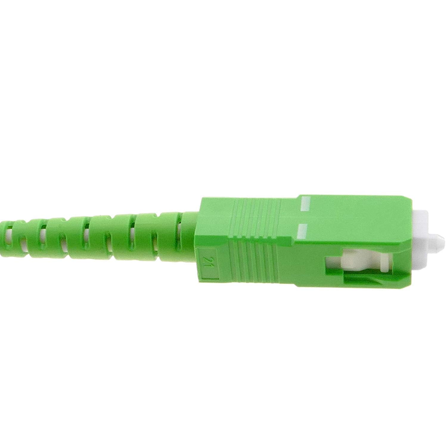 Elfcam® - Fibre Optic Cable (Optic Garter) SC/APC to SC/APC Single-mode Compatible with Orange Livebox, SFR La Box Fibre and Bouygues Telecom Bbox (3M)