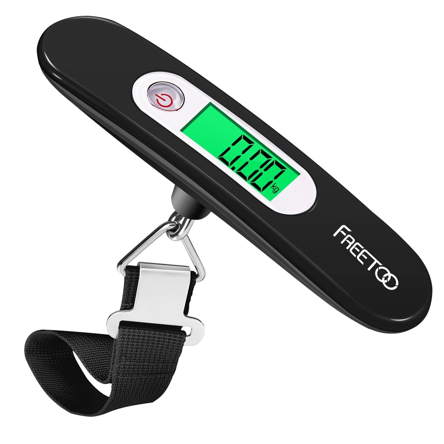 FREETOO Luggage Scale Portable Digital Weight Scale for Travel Suitcase Weigher with Tare Function 110 Lb/ 50Kg Capacity Red